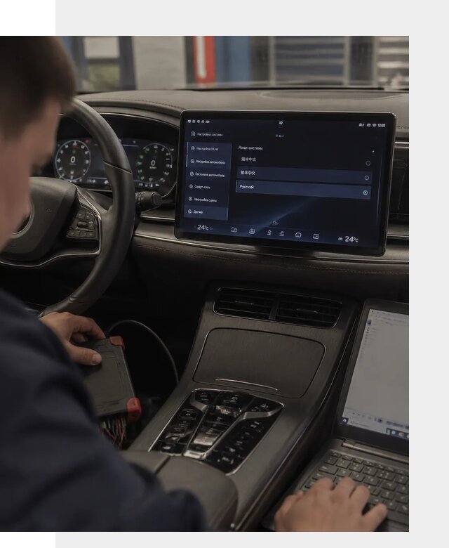 Русификация автомобиля BYD HAN для эксплуатации в Борзе